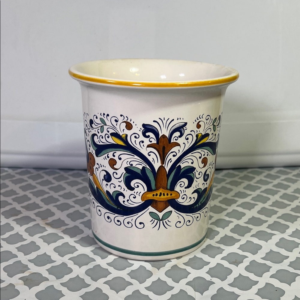 Elegant Sur La Table Nova  Deruta Ceramic Utensil Holder